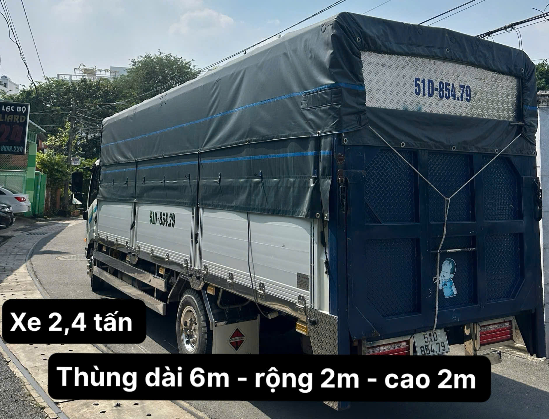 Xe tải thùng dài 6m chạy ban ngày TPHCM