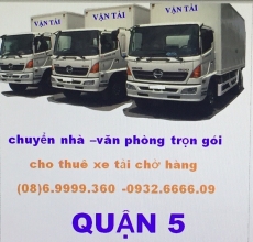 xe tải chở hàng quận 5